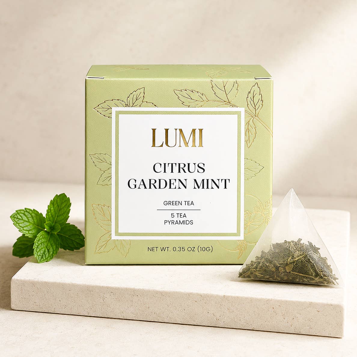 Citrus Garden Mint Green Tea - 5 Pack | Build a Gift Box