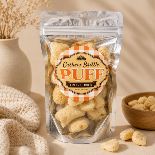 Cashew Pecan Brittle Puff Snack | Build a Gift Box