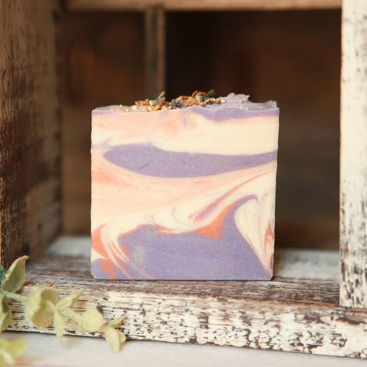 Lavender & Spring Apricot Cold Process Bar Soap, 4 oz