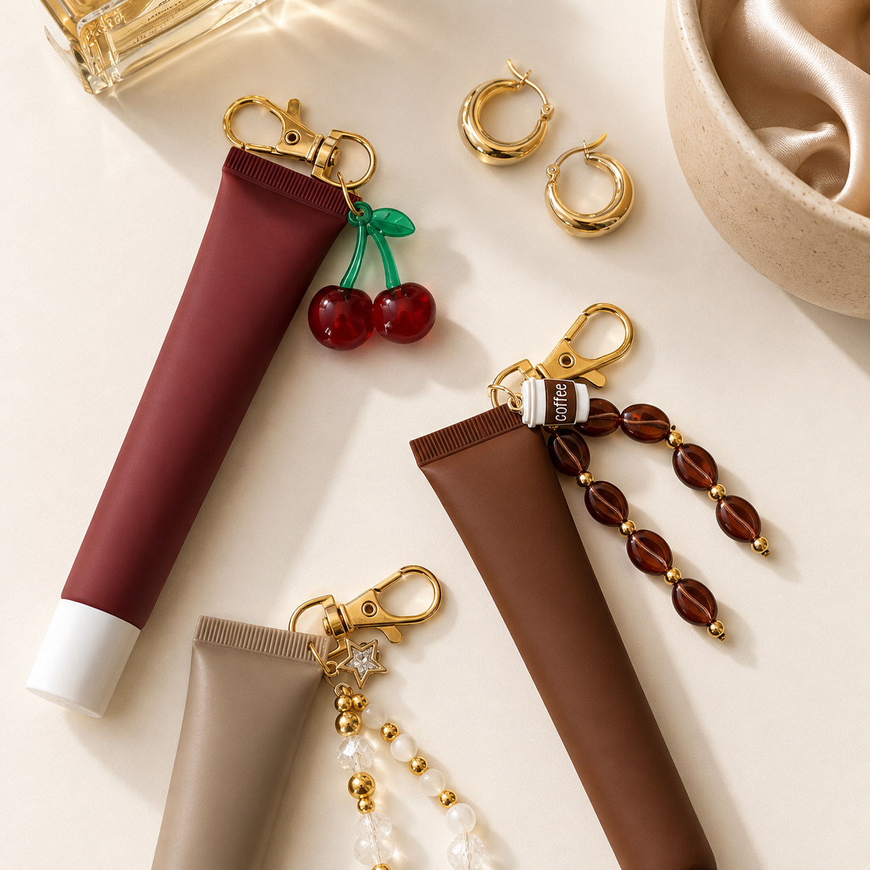 Lip Balm or Gloss with Keychain Charm | Build a Gift Box