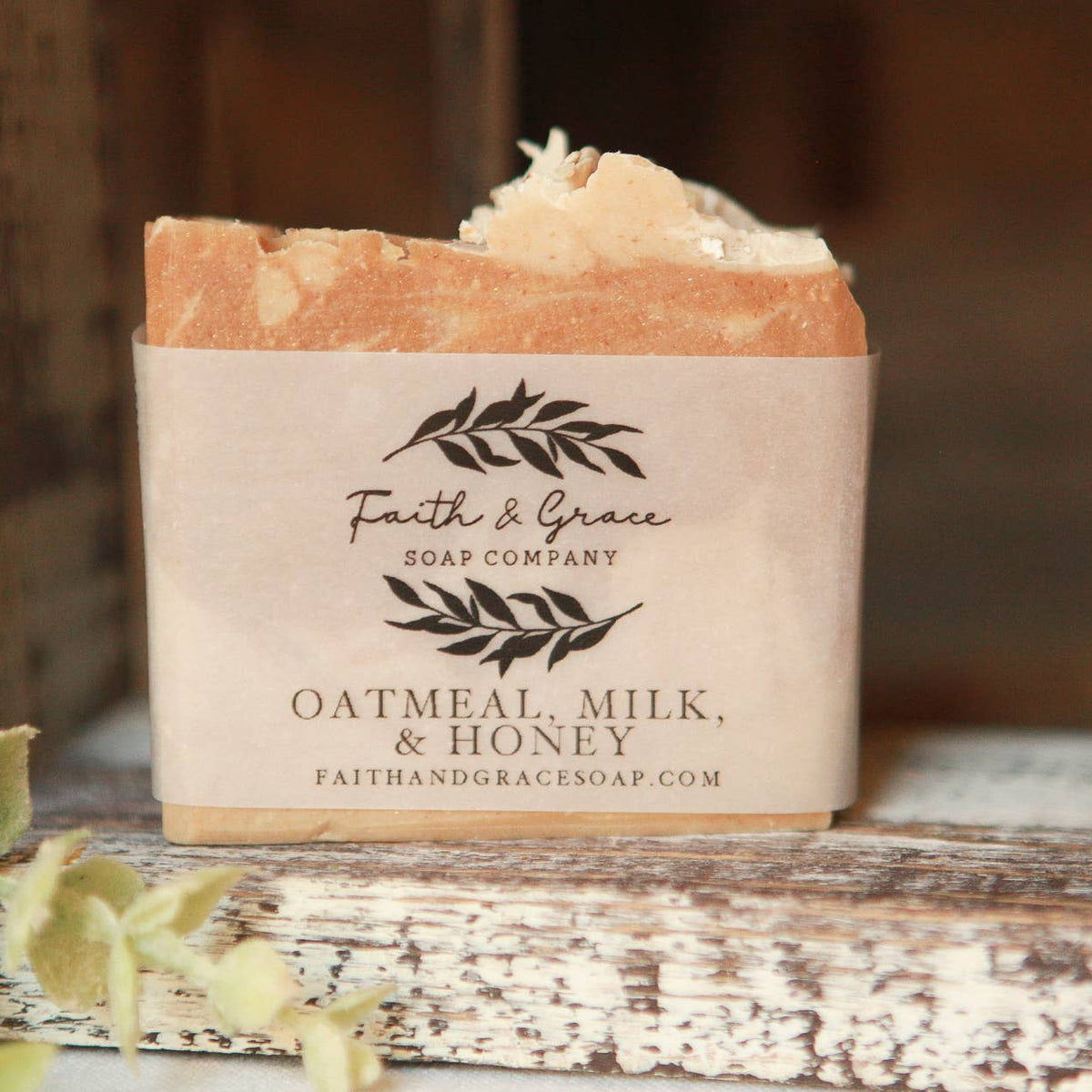 Oatmeal, Goats Milk & Honey Cold Process Bar Soap, 4 oz.