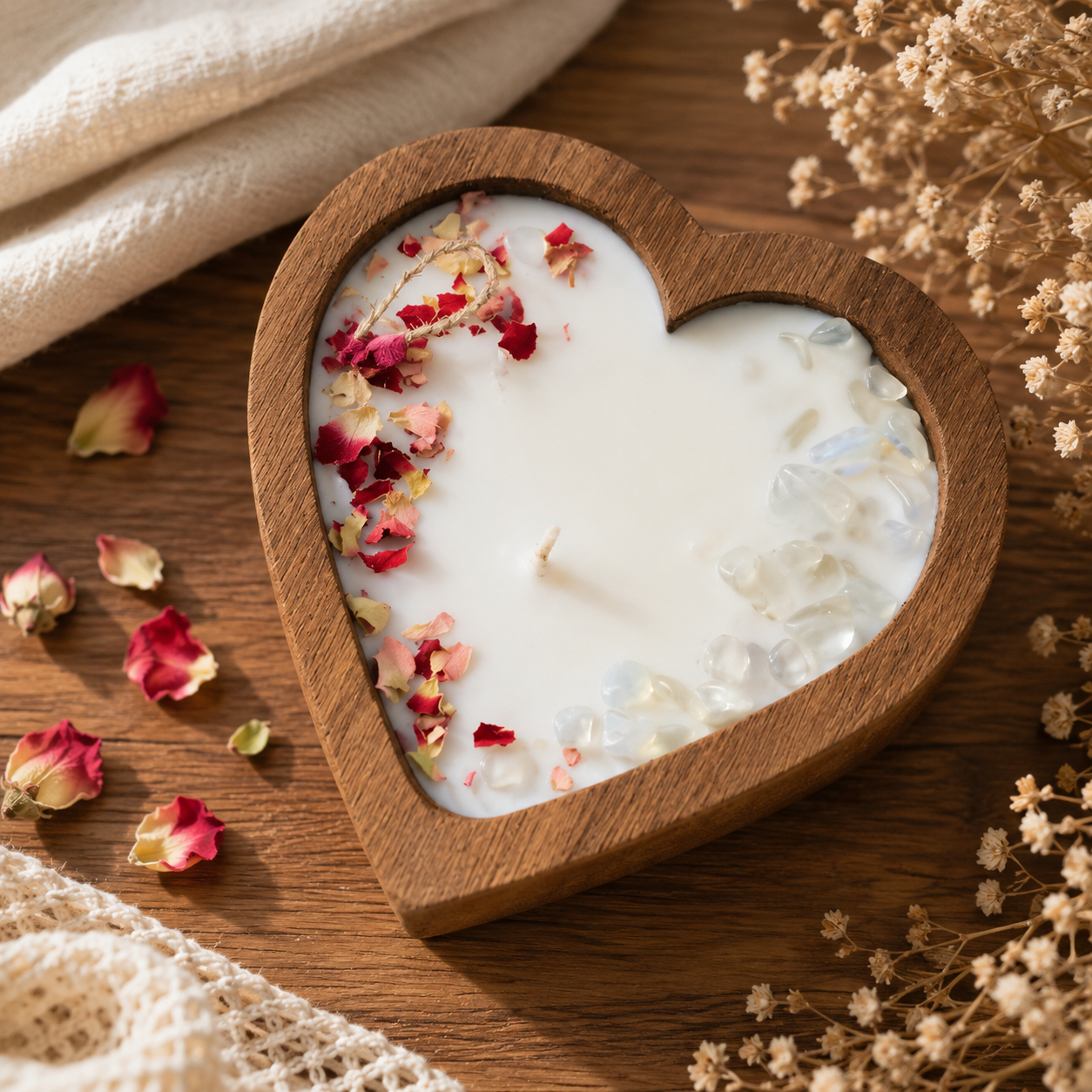 Rose Heart Soy Candle | Build a Gift Box
