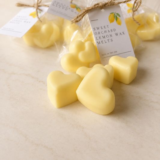 Sweet Lemon Sugar Heart Wax Melts | Build a Gift Box