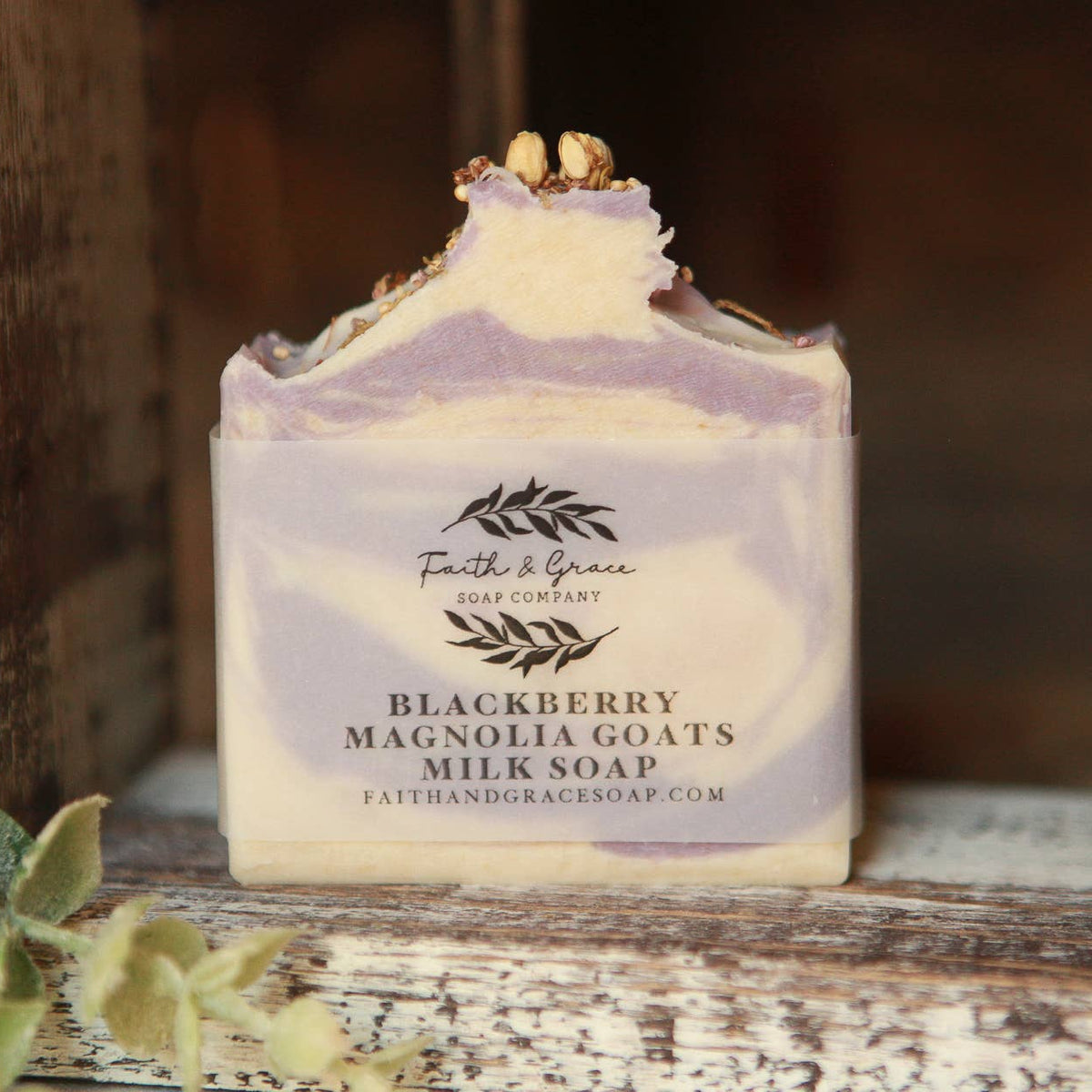 Blackberry Magnolia Goat Milk Cold Process Bar Soap 4 oz.