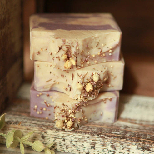 Blackberry Magnolia Goat Milk Cold Process Bar Soap 4 oz. – By Brinn Gifts.