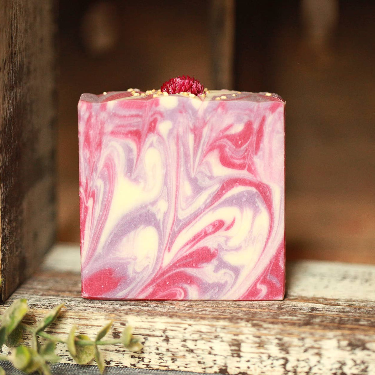 Black Raspberry Vanilla Cold Process Bar Soap, 4 oz.
