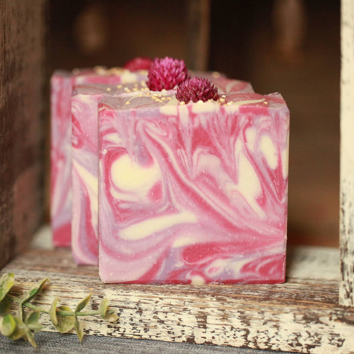 Black Raspberry Vanilla Cold Process Bar Soap, 4 oz.