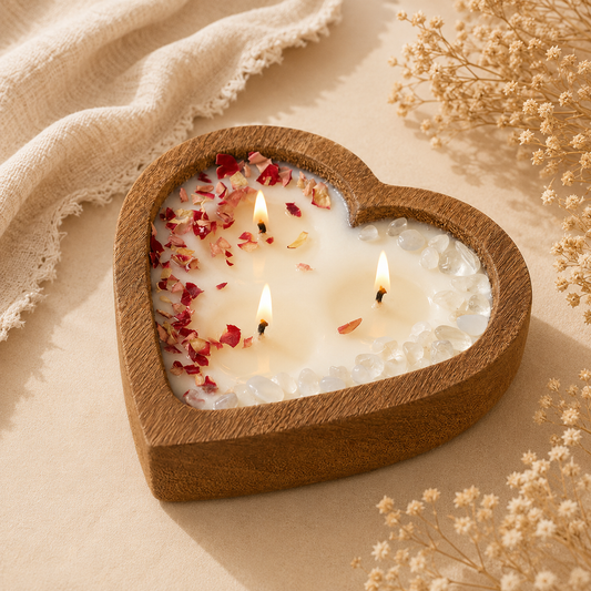 Rose Heart Soy Candle | Build a Gift Box